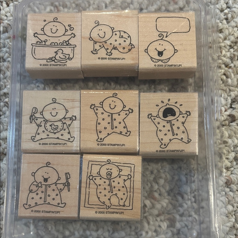Stampin' Up! Baby Stamp Set - Natural Wood Baby Firsts